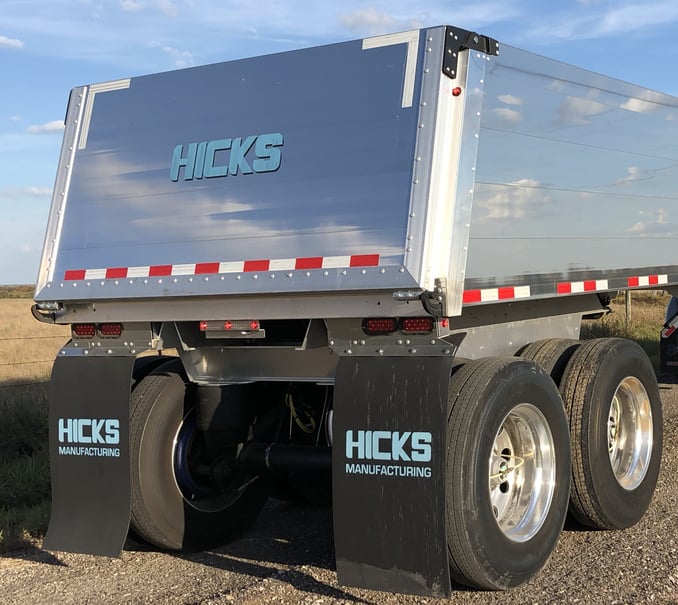 Hicks Aluminum End Dump Trailer