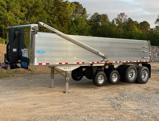 T6 All-American 28-Ft Quad trailer driver side