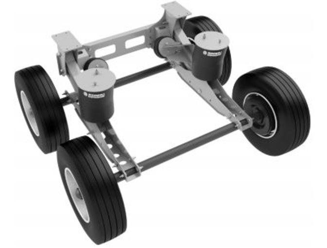T6 All-American 28-Ft Quad trailer auxiliary axle