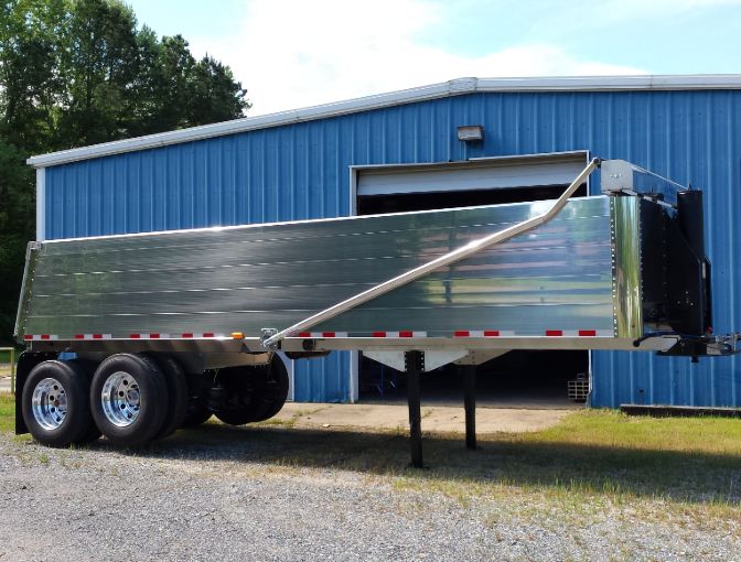 Hicks FL 2827 aluminum end dump trailer